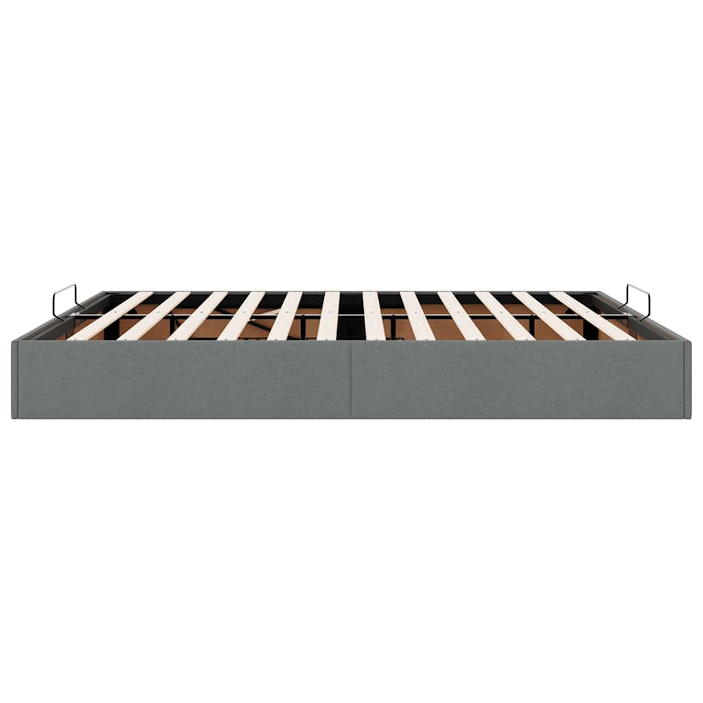 Struttura Letto Pouf senza Materasso 200x200 cm in Tessuto | homemem39