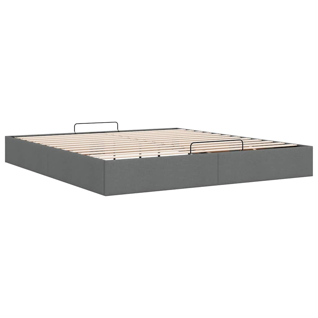 Struttura Letto Pouf senza Materasso 200x200 cm in Tessuto