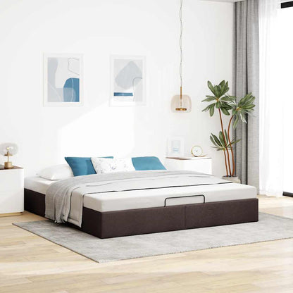 Struttura Letto Pouf senza Materasso 200x200 cm in Tessuto | homemem39