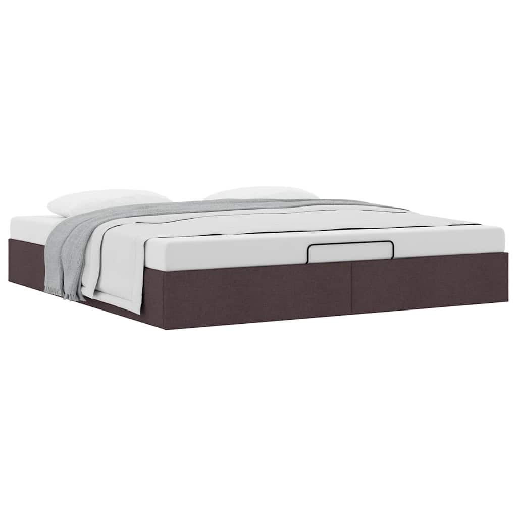 Struttura Letto Pouf senza Materasso 200x200 cm in Tessuto | homemem39