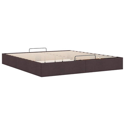 Struttura Letto Pouf senza Materasso 200x200 cm in Tessuto | homemem39