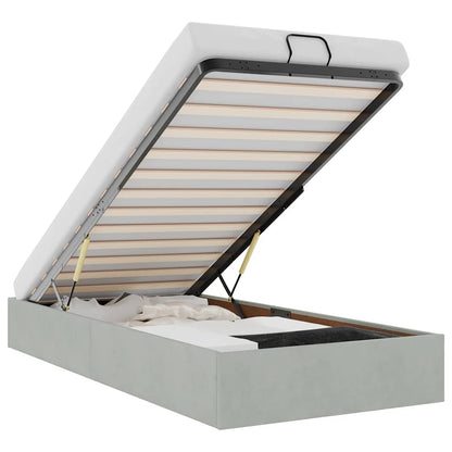 Struttura Letto Pouf Senza Materasso 80x200 cm Velluto