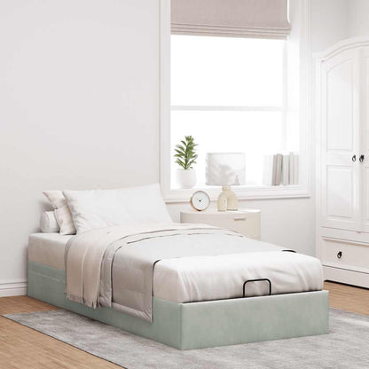 Struttura Letto Pouf Senza Materasso 80x200 cm Velluto