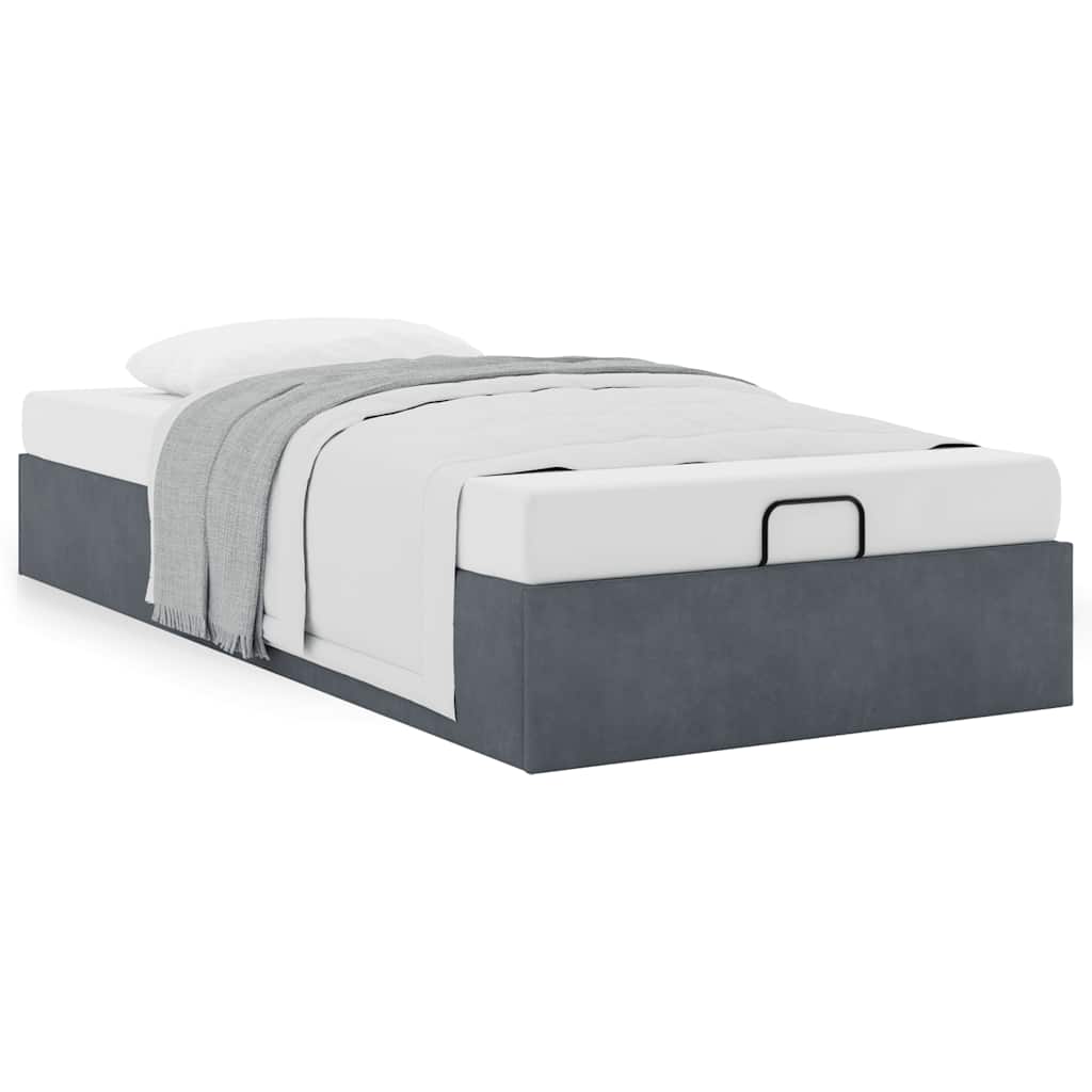 Struttura Letto Pouf Senza Materasso 80x200 cm Velluto