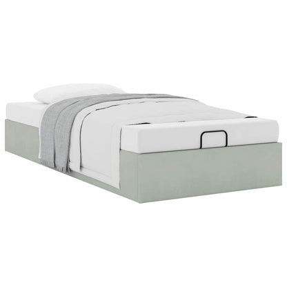 Struttura Letto Pouf Senza Materasso 90x190 cm Velluto