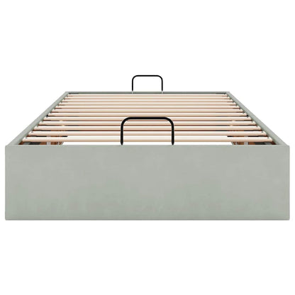 Struttura Letto Pouf Senza Materasso 90x190 cm Velluto