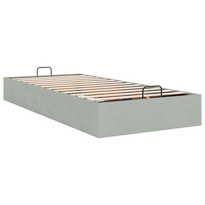 Struttura Letto Pouf Senza Materasso 90x190 cm Velluto