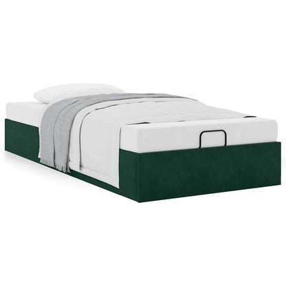 Struttura Letto Pouf Senza Materasso 90x190 cm Velluto