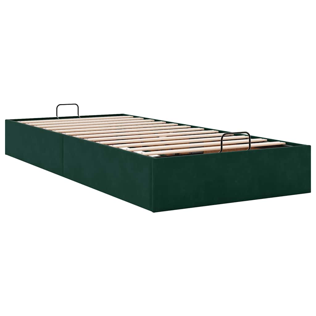 Struttura Letto Pouf Senza Materasso 90x190 cm Velluto | homemem39