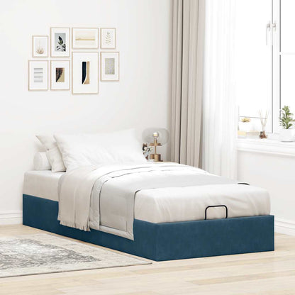 Struttura Letto Pouf Senza Materasso 90x190 cm Velluto