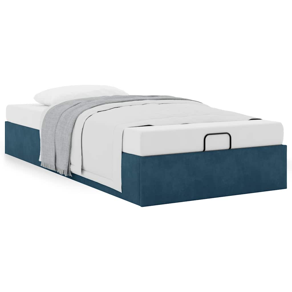 Struttura Letto Pouf Senza Materasso 90x190 cm Velluto