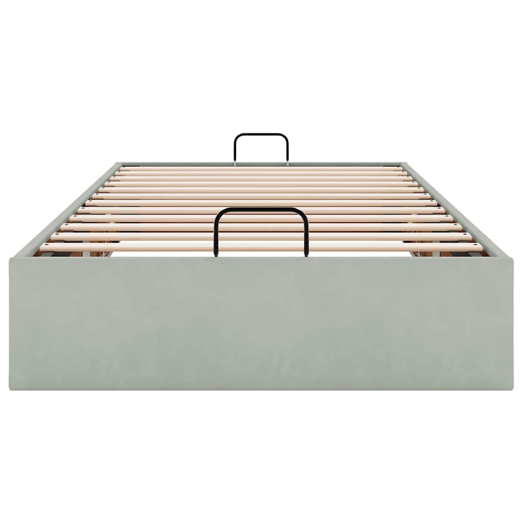 Struttura Letto Pouf Senza Materasso 90x200 cm Velluto