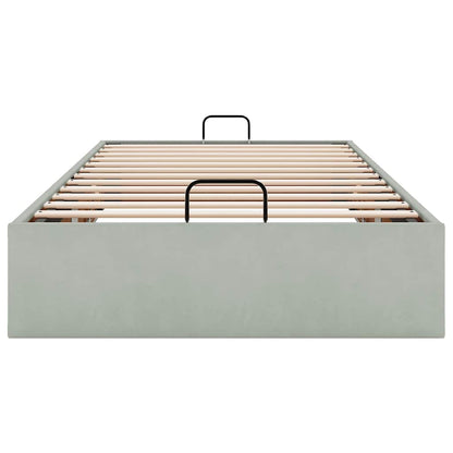 Struttura Letto Pouf Senza Materasso 90x200 cm Velluto