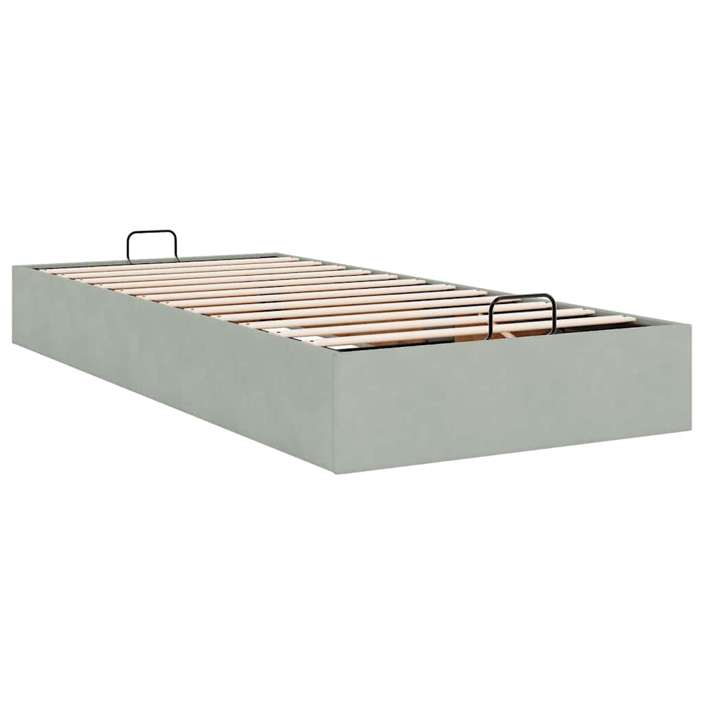 Struttura Letto Pouf Senza Materasso 90x200 cm Velluto