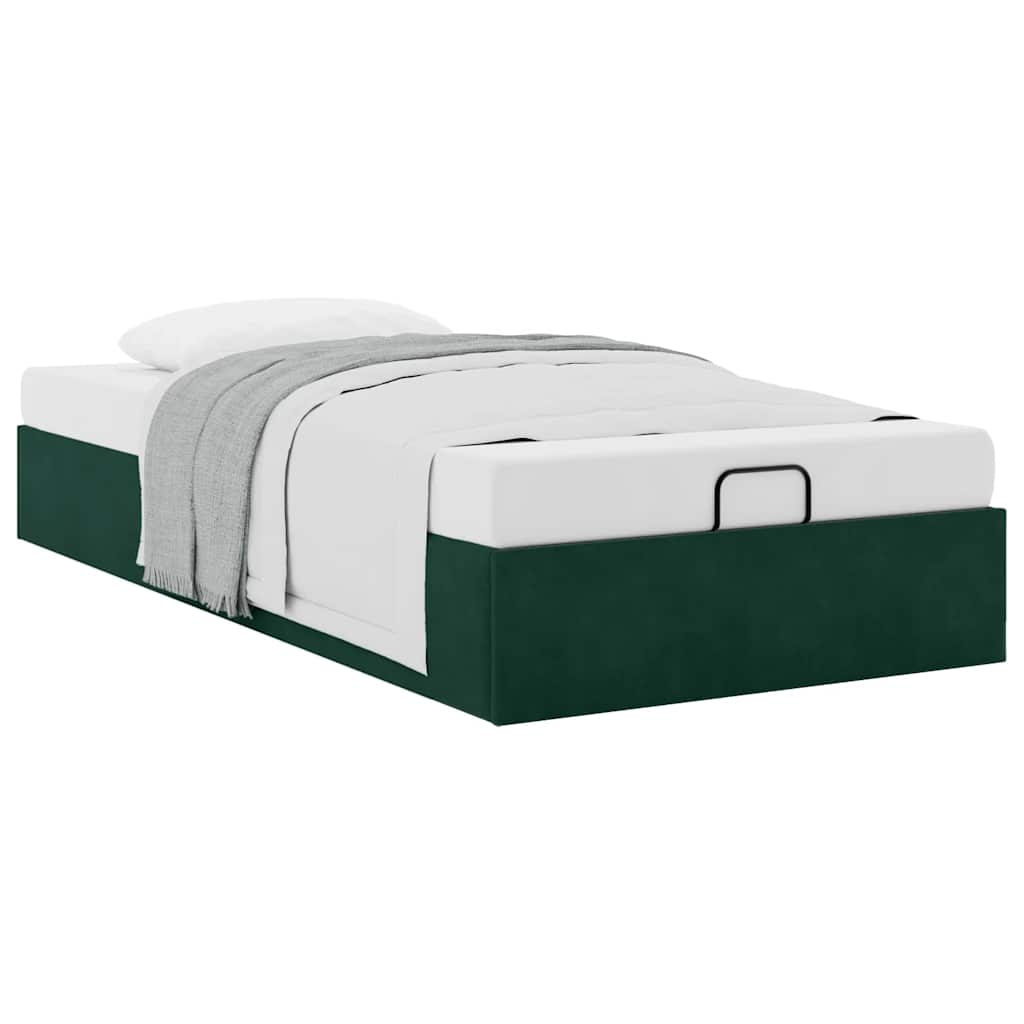 Struttura Letto Pouf Senza Materasso 90x200 cm Velluto