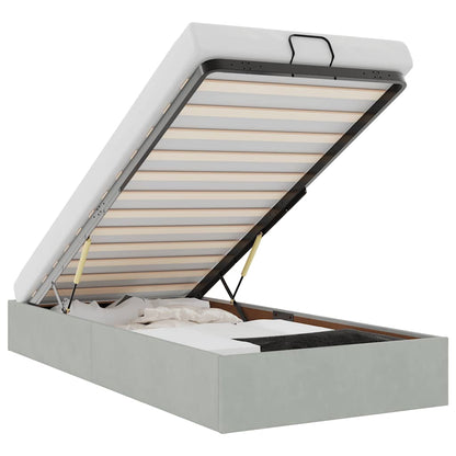 Struttura Letto Pouf Senza Materasso 100x200 cm Velluto - homemem39