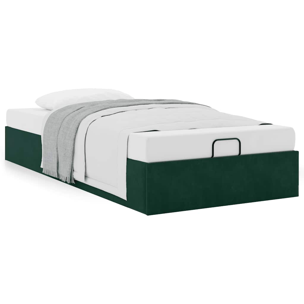 Struttura Letto Pouf Senza Materasso 100x200 cm Velluto