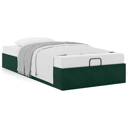 Struttura Letto Pouf Senza Materasso 100x200 cm Velluto