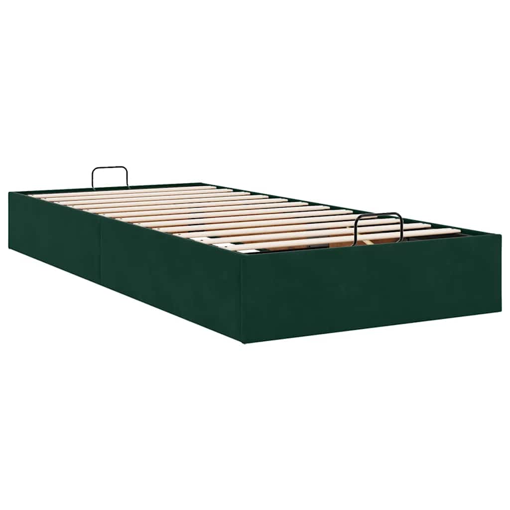 Struttura Letto Pouf Senza Materasso 100x200 cm Velluto