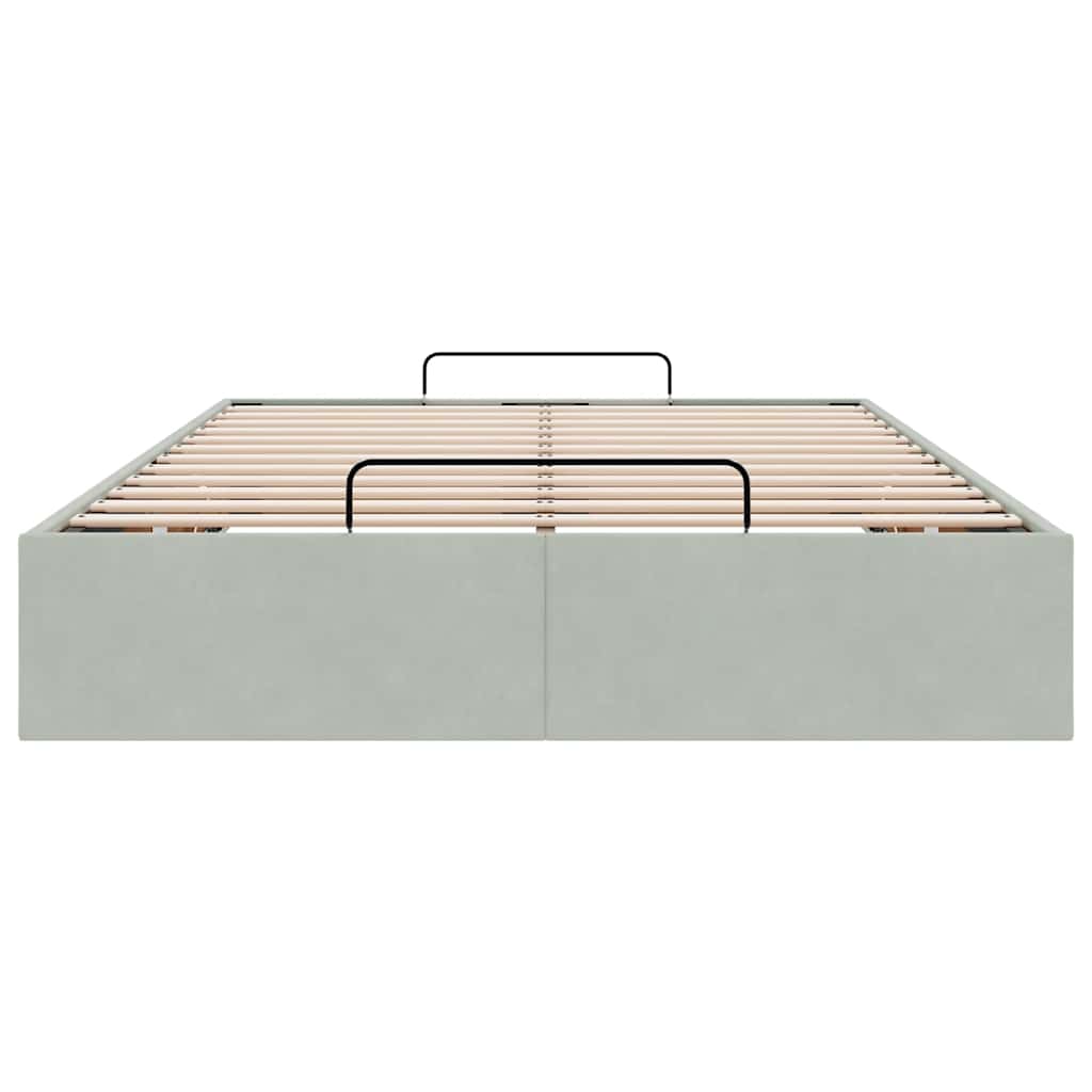 Struttura Letto Pouf Senza Materasso 120x190 cm Velluto | homemem39