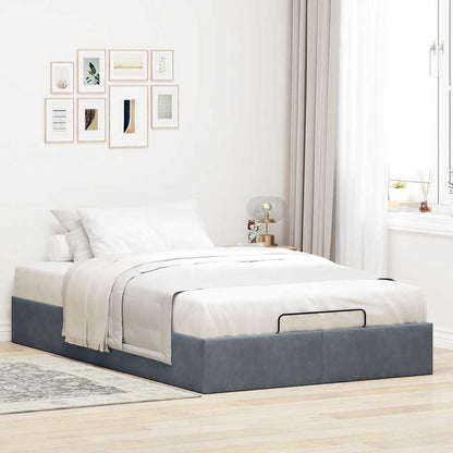 Struttura Letto Pouf Senza Materasso 80x200 cm Velluto
