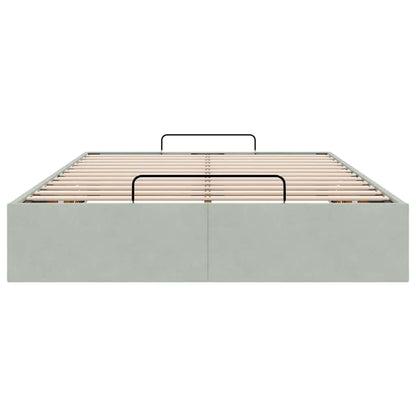 Struttura Letto Pouf Senza Materasso 120x200 cm Velluto - homemem39