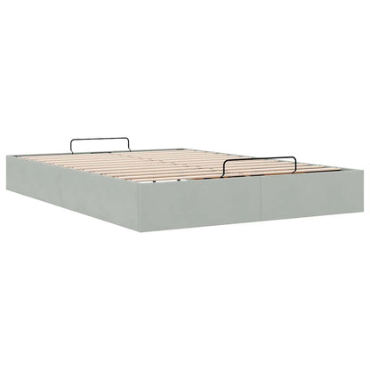 Struttura Letto Pouf Senza Materasso 140x190 cm Velluto | homemem39