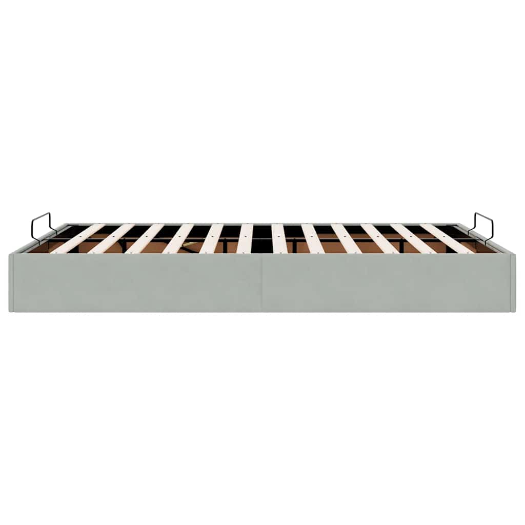 Struttura Letto Pouf Senza Materasso 140x190 cm Velluto | homemem39