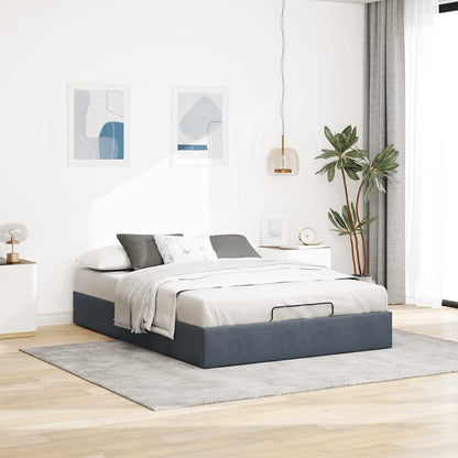 Struttura Letto Pouf Senza Materasso 140x190 cm Velluto