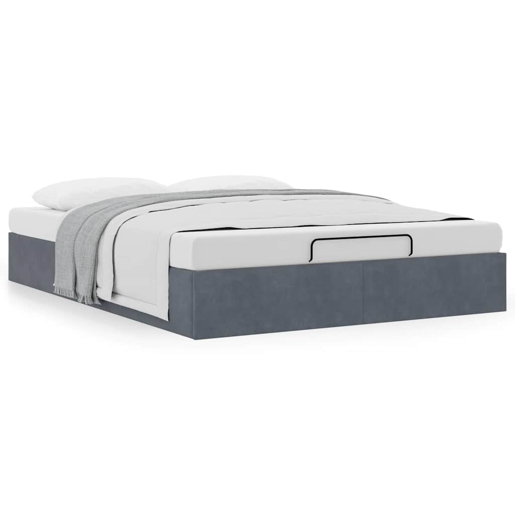 Struttura Letto Pouf Senza Materasso 140x190 cm Velluto