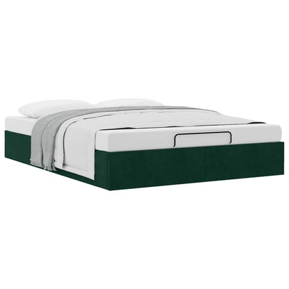 Struttura Letto Pouf senza Materasso 140x190 cm in Velluto | homemem39