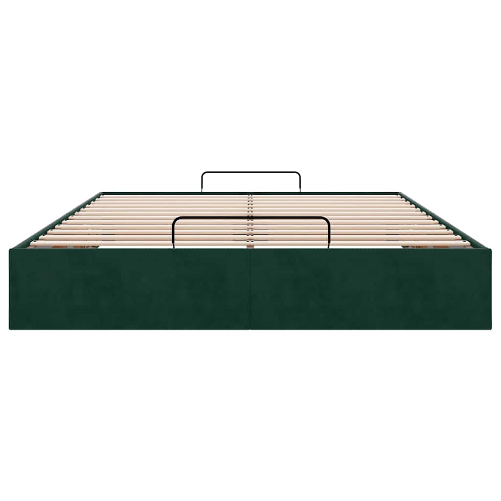 Struttura Letto Pouf senza Materasso 140x190 cm in Velluto | homemem39