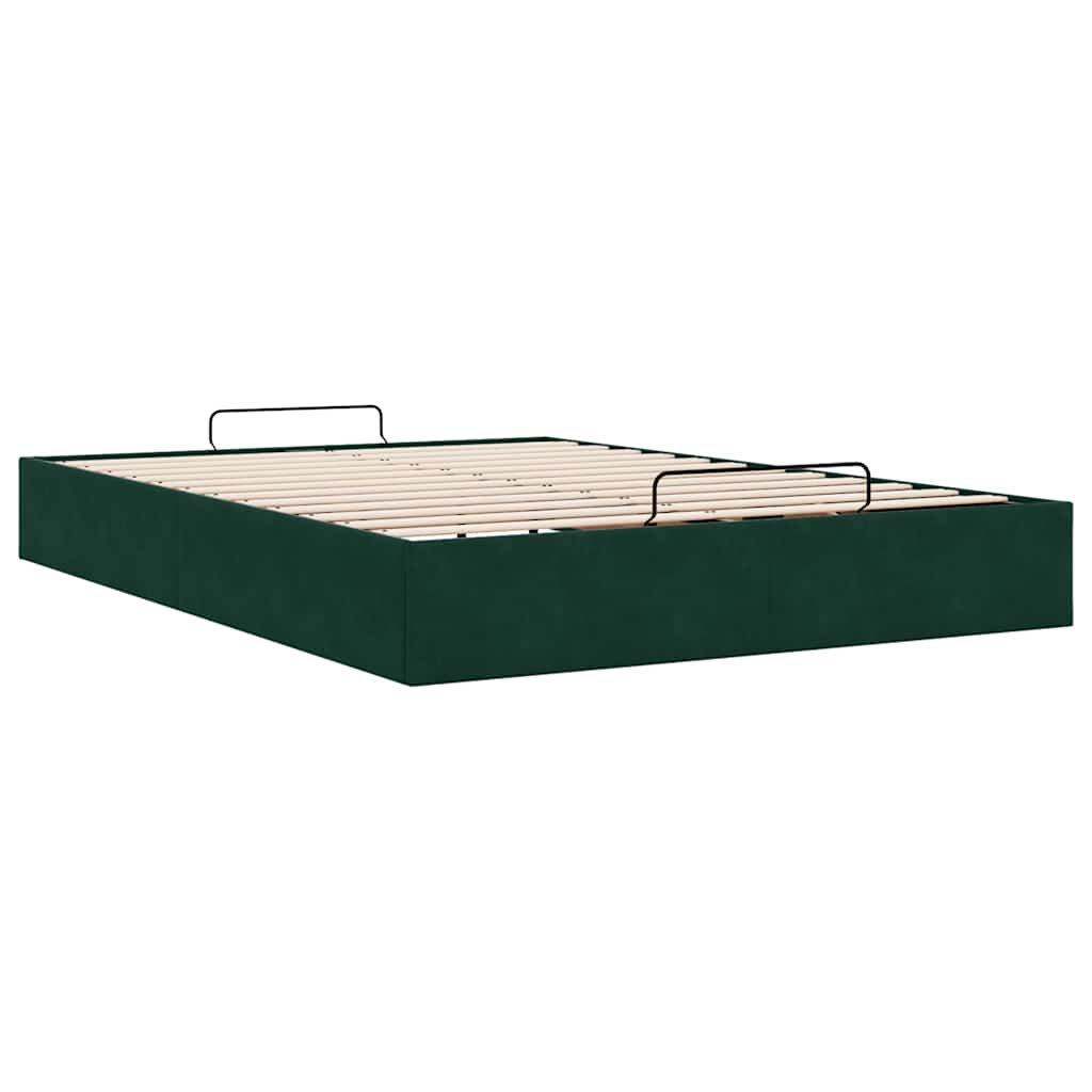 Struttura Letto Pouf senza Materasso 140x190 cm in Velluto | homemem39