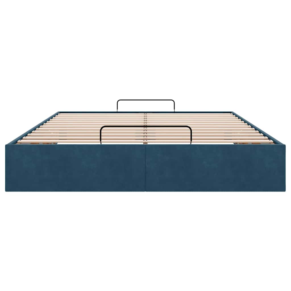 Struttura Letto Pouf senza Materasso 140x190 cm in Velluto