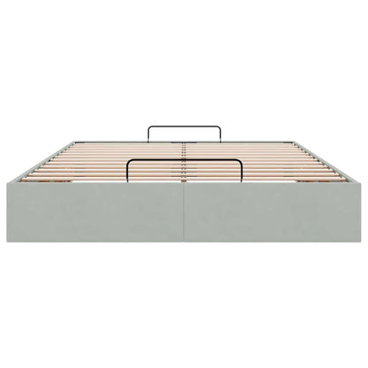 Struttura Letto Pouf senza Materasso 140x200 cm in Velluto - homemem39