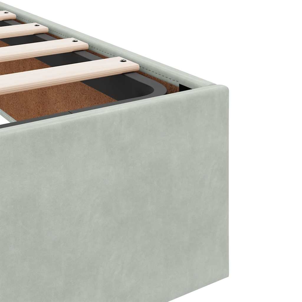 Struttura Letto Pouf senza Materasso 140x200 cm in Velluto