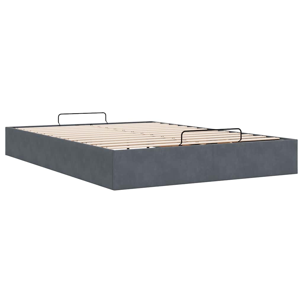 Struttura Letto Pouf senza Materasso 140x200 cm in Velluto - homemem39