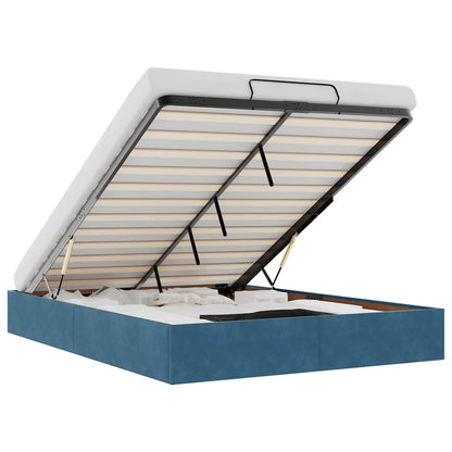 Struttura Letto Pouf senza Materasso 140x200 cm in Velluto - homemem39