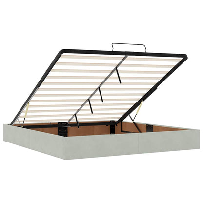 Struttura Letto Pouf senza Materasso 160x200 cm in Velluto - homemem39