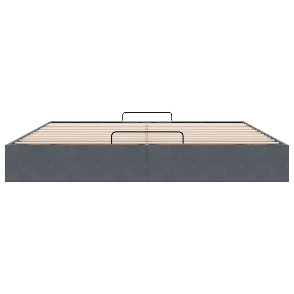 Struttura Letto Pouf senza Materasso 160x200 cm in Velluto