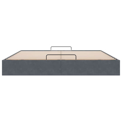 Struttura Letto Pouf senza Materasso 160x200 cm in Velluto