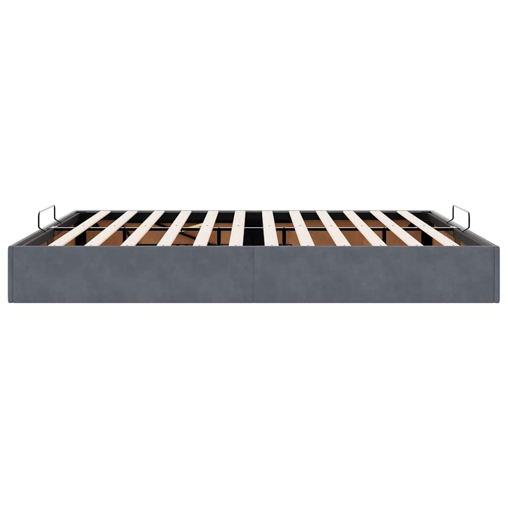 Struttura Letto Pouf senza Materasso 160x200 cm in Velluto