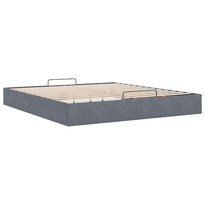 Struttura Letto Pouf senza Materasso 160x200 cm in Velluto
