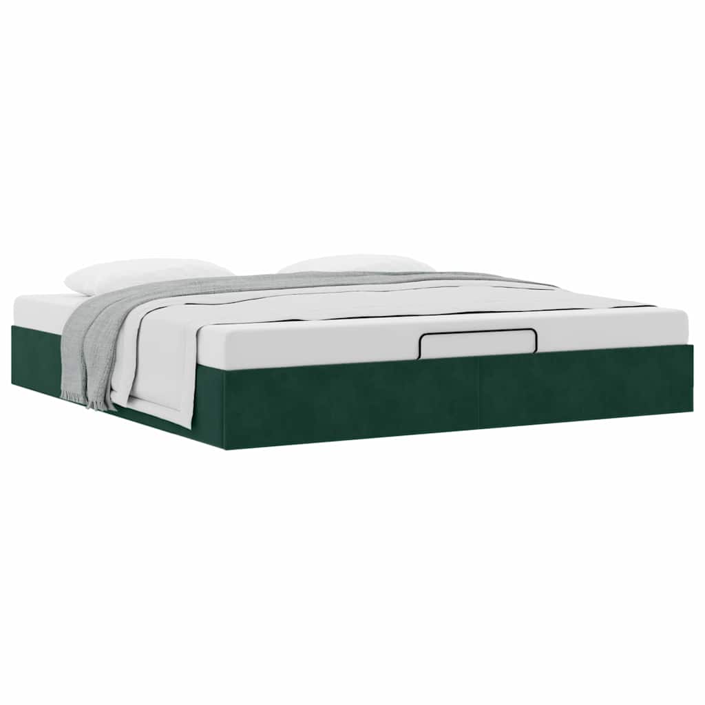 Struttura Letto Pouf senza Materasso 160x200 cm in Velluto