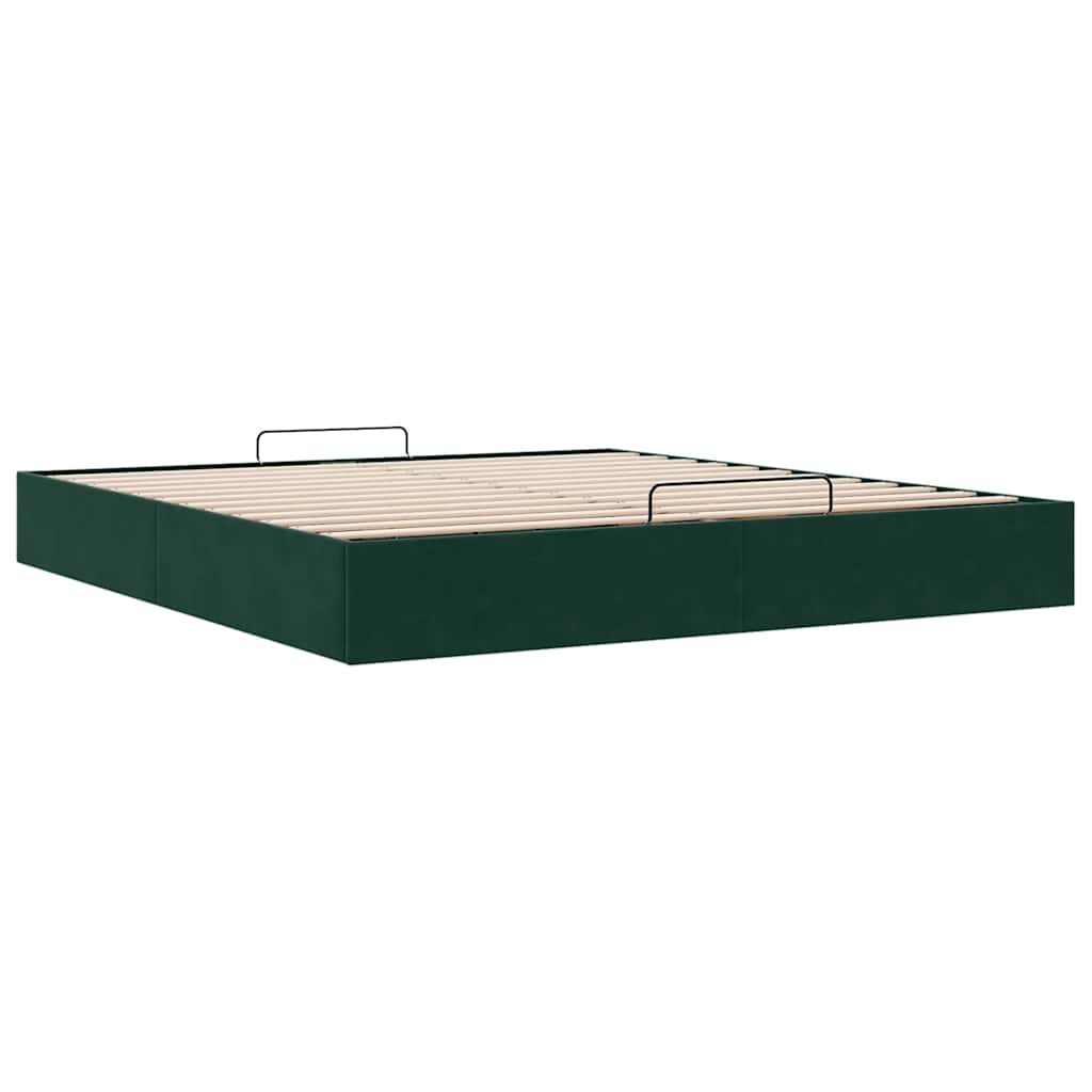 Struttura Letto Pouf senza Materasso 160x200 cm in Velluto | homemem39