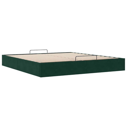 Struttura Letto Pouf senza Materasso 160x200 cm in Velluto | homemem39