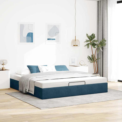 Struttura Letto Pouf senza Materasso 160x200 cm in Velluto
