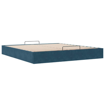 Struttura Letto Pouf senza Materasso 160x200 cm in Velluto | homemem39
