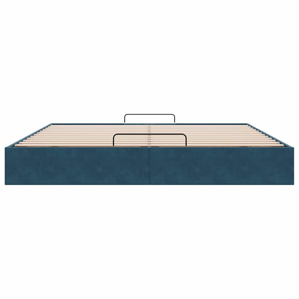 Struttura Letto Pouf senza Materasso 160x200 cm in Velluto