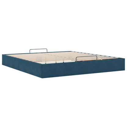 Struttura Letto Pouf senza Materasso 160x200 cm in Velluto